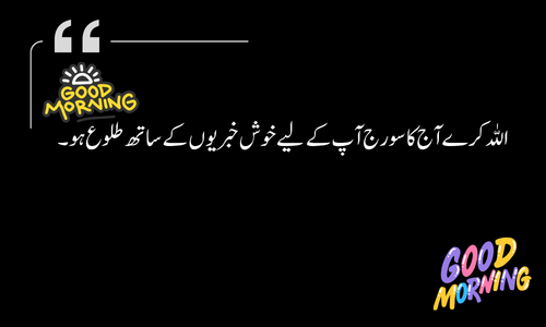 Starting day with Allah's name in Urdu