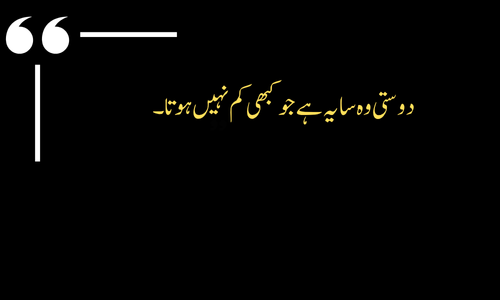 Friendship Quote - Dosti mein shart nahi
