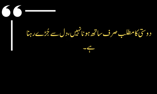 Friendship Quote in urdu - Sacha dost jo khamiyon ko qubool kare