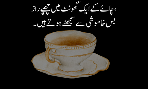 poetry on chai in urdu